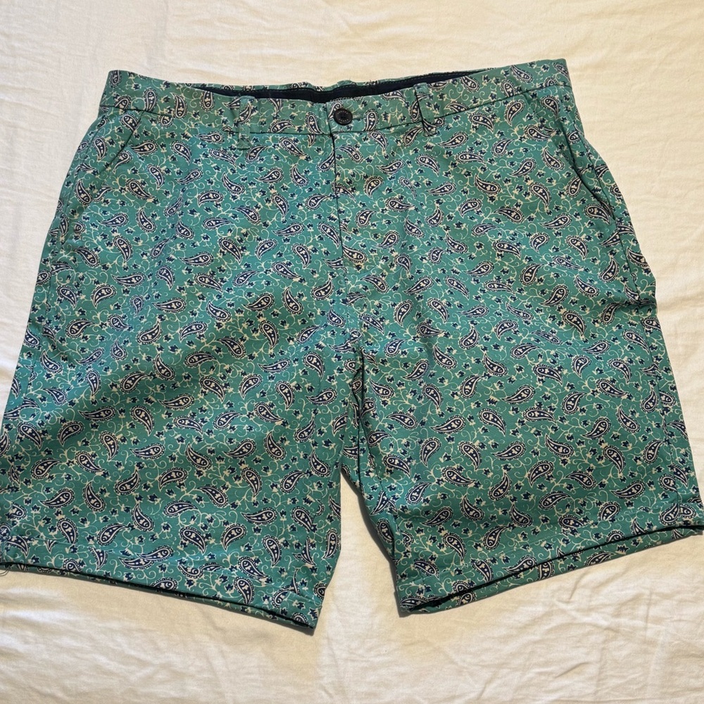 Scotch & Soda Teal Patterned Men's Shorts